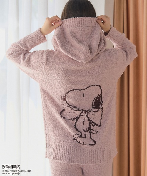 スヌーピー刺繍ルームウェアセット フリーサイズ セール】【ピーナッツ/PEANUTS】スヌーピー刺繍ふわふわニット