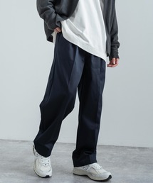 日本製 国産 イージーパンツ 30/2ウエポン 2タックワイドテーパードパンツ AUD3503