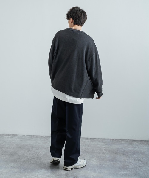 Audience(オーディエンス)の「日本製 国産 イージーパンツ 30/2ウエポン 2タックワイドテーパードパンツ AUD3503(その他パンツ・メンズ・ブラック/カーキ/ネイビー/オリーブ・M/XL/L)」の8枚目の写真