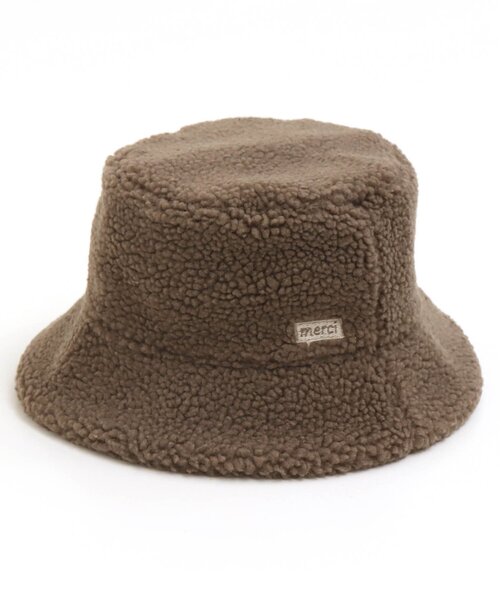apres les cours（アプレレクール）の「リバーシブルボアバケットハット（ハット・キッズ・キナリ/ブラウン・50/54/48/52）」の4枚目の写真
