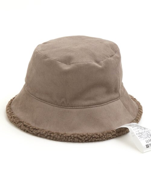 apres les cours（アプレレクール）の「リバーシブルボアバケットハット（ハット・キッズ・キナリ/ブラウン・50/54/48/52）」の7枚目の写真