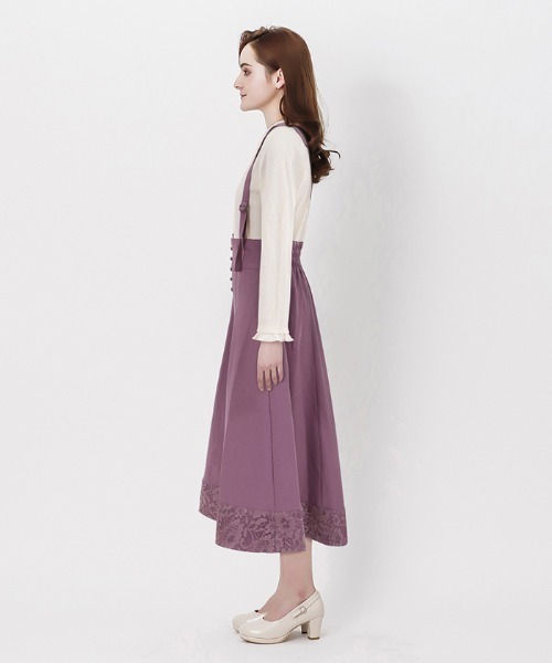 axes femme（アクシーズファム）の「サス付き裾レースイレヘム