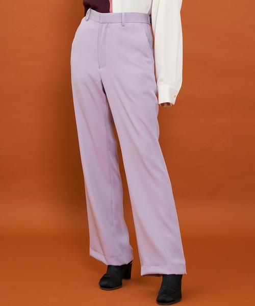 LiNoH(リノー)の「カラーフレアパンツ/COLOR FLARE PANTS(その他パンツ・メンズ・ブルー/ミント/ラベンダー・1/2)」の3枚目の写真