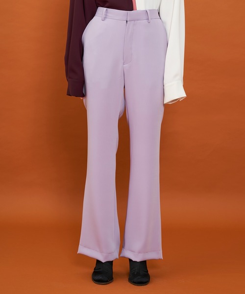 LiNoH(リノー)の「カラーフレアパンツ/COLOR FLARE PANTS(その他パンツ・メンズ・ブルー/ミント/ラベンダー・1/2)」の5枚目の写真