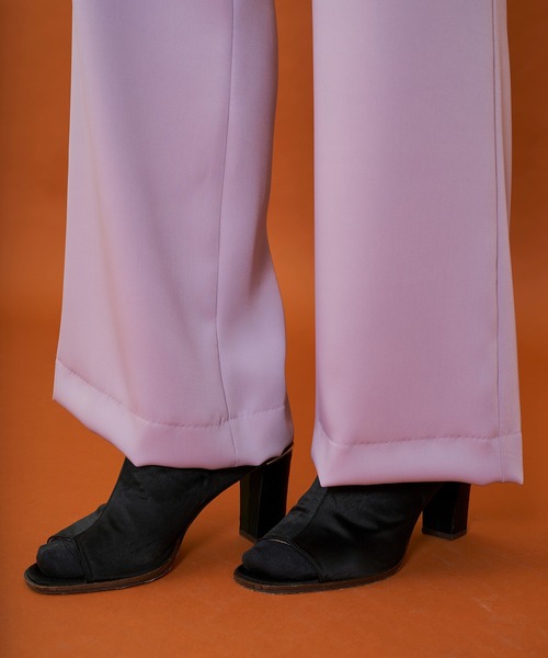 LiNoH(リノー)の「カラーフレアパンツ/COLOR FLARE PANTS(その他パンツ・メンズ・ブルー/ミント/ラベンダー・1/2)」の7枚目の写真