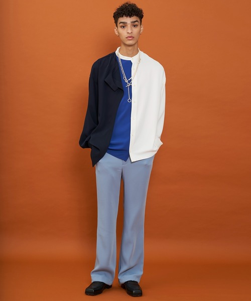 LiNoH(リノー)の「カラーフレアパンツ/COLOR FLARE PANTS(その他パンツ・メンズ・ブルー/ミント/ラベンダー・1/2)」の16枚目の写真