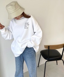 CANAL JEAN | 1975 TOKYO(1975 トーキョー) "EL mar"クルーネック裏起毛トレーナー(スウェット)