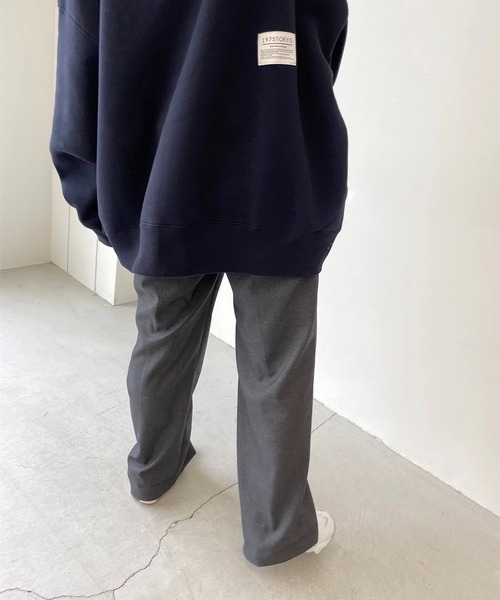 CANAL JEAN(キャナルジーン)の「1975 TOKYO(1975 トーキョー) "EL mar"クルーネック裏起毛トレーナー(スウェット・レディース・ホワイト/ネイビー・LARGE/X-LARGE)」の7枚目の写真