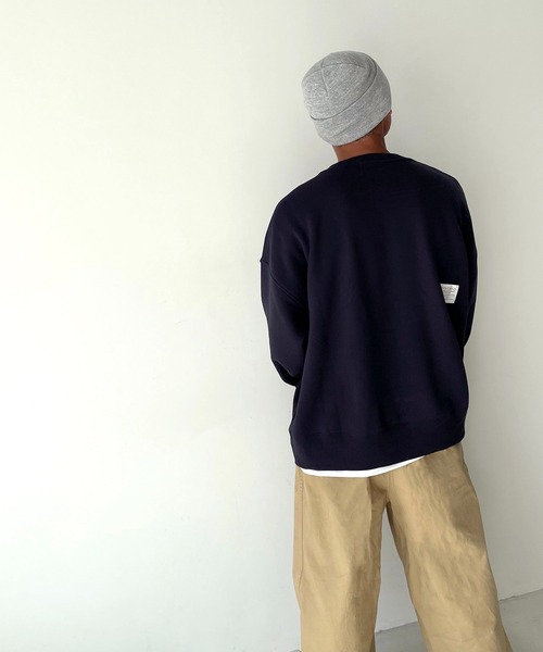 CANAL JEAN(キャナルジーン)の「1975 TOKYO(1975 トーキョー) "EL mar"クルーネック裏起毛トレーナー(スウェット・レディース・ホワイト/ネイビー・LARGE/X-LARGE)」の10枚目の写真