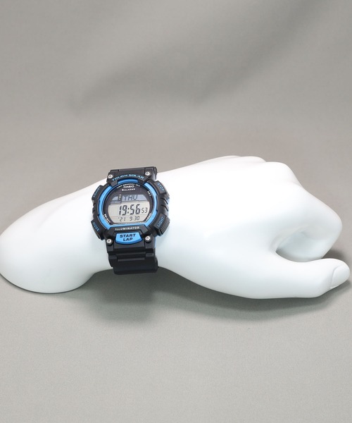 CASIO(カシオ)の「Casio Collection SPORTS / タフソーラー / STL-S100H-2AJH(デジタル腕時計・メンズ・ブラック×ブルー・FREE)」の9枚目の写真
