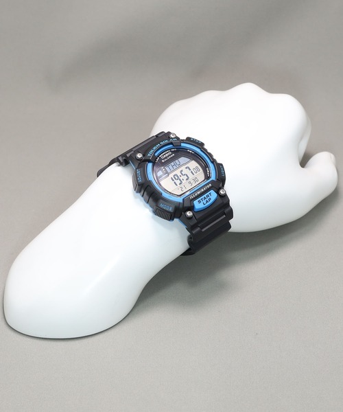 CASIO(カシオ)の「Casio Collection SPORTS / タフソーラー / STL-S100H-2AJH(デジタル腕時計・メンズ・ブラック×ブルー・FREE)」の10枚目の写真