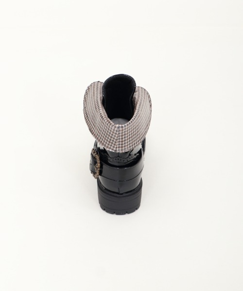 axes femme(アクシーズファム)の「バックル使いレインブーツ(レインシューズ・レディース・ブラック/ダークブラウン・MEDIUM/LARGE)」の4枚目の写真