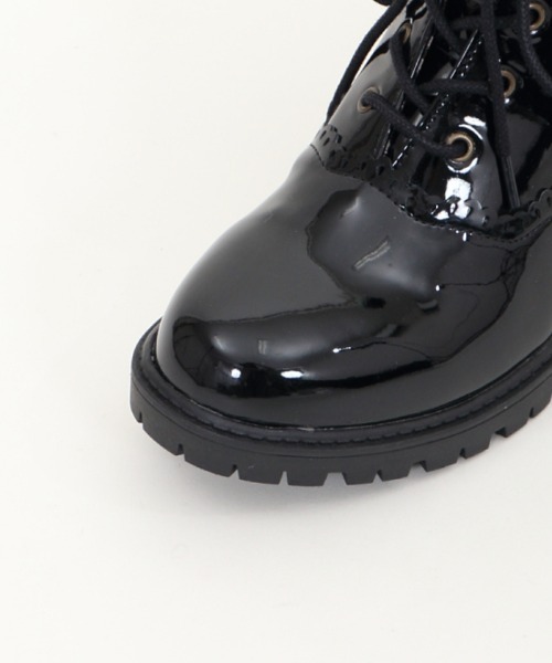axes femme(アクシーズファム)の「バックル使いレインブーツ(レインシューズ・レディース・ブラック/ダークブラウン・MEDIUM/LARGE)」の5枚目の写真