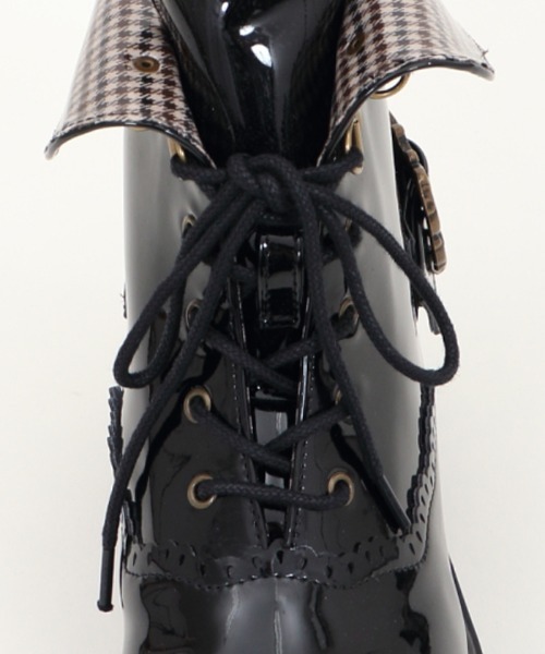 axes femme(アクシーズファム)の「バックル使いレインブーツ(レインシューズ・レディース・ブラック/ダークブラウン・MEDIUM/LARGE)」の8枚目の写真