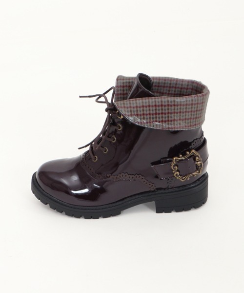 axes femme(アクシーズファム)の「バックル使いレインブーツ(レインシューズ・レディース・ブラック/ダークブラウン・MEDIUM/LARGE)」の12枚目の写真