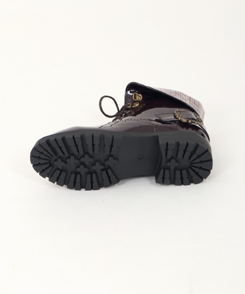 axes femme(アクシーズファム)の「バックル使いレインブーツ(レインシューズ・レディース・ブラック/ダークブラウン・MEDIUM/LARGE)」の20枚目の写真