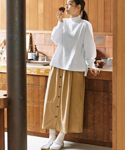 【セール】ａｎｄ ｍｙｅｒａ ボリュームのあるチノスカート（スカート）｜and myera（アンド マイラ）