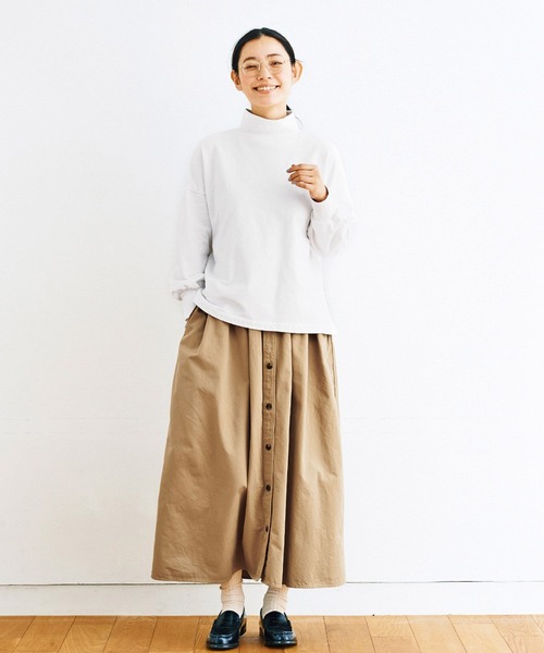 【セール】ａｎｄ ｍｙｅｒａ ボリュームのあるチノスカート（スカート）｜and myera（アンド マイラ）
