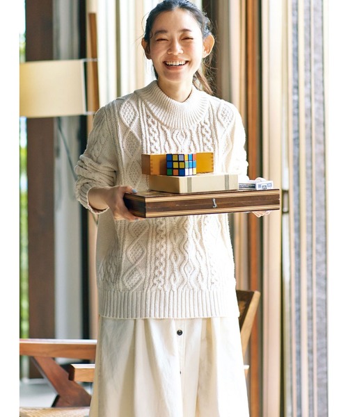 【セール】ａｎｄ ｍｙｅｒａ ボリュームのあるチノスカート（スカート）｜and myera（アンド マイラ）