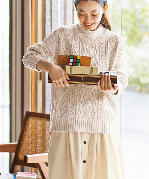 【セール】ａｎｄ ｍｙｅｒａ ボリュームのあるチノスカート（スカート）｜and myera（アンド マイラ）