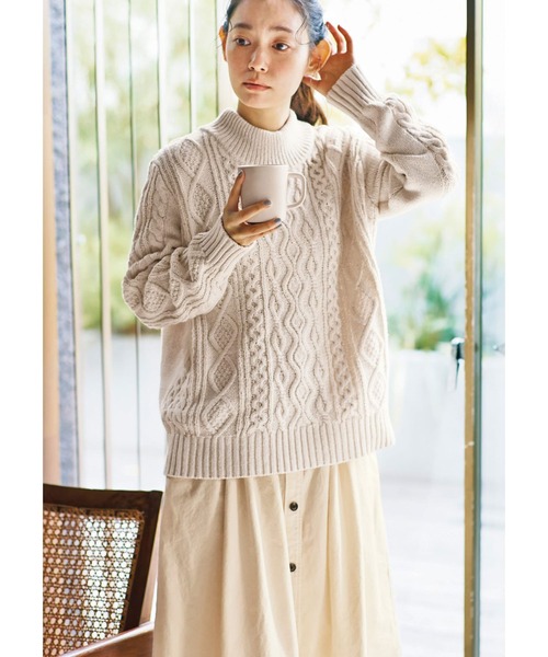 【セール】ａｎｄ ｍｙｅｒａ ボリュームのあるチノスカート（スカート）｜and myera（アンド マイラ）