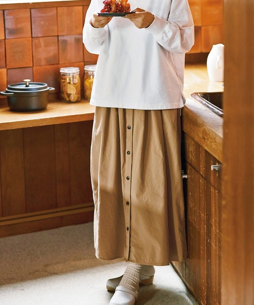 【セール】ａｎｄ ｍｙｅｒａ ボリュームのあるチノスカート（スカート）｜and myera（アンド マイラ）