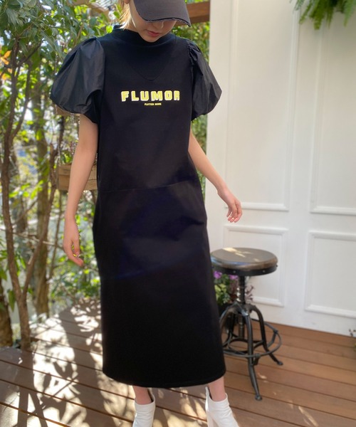 FLUMOR（フラマー）の「バルーンスリーブプリントドレス（ワンピース  