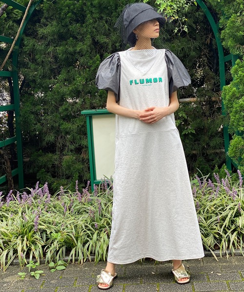 FLUMOR（フラマー）の「バルーンスリーブプリントドレス（ワンピース  