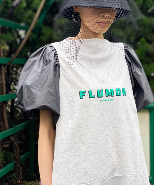 FLUMOR（フラマー）の「バルーンスリーブプリントドレス（ワンピース  