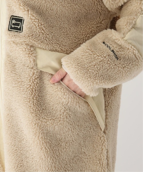 WOOLRICH（ウールリッチ）の「【WOOLRICH /ウールリッチ】テラパイルロングフリースジャケット（その他アウター・レディース・ブラック/アイボリー・FREE）」の20枚目の写真