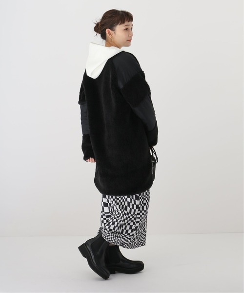 WOOLRICH（ウールリッチ）の「【WOOLRICH /ウールリッチ】テラパイルロングフリースジャケット（その他アウター・レディース・ブラック/アイボリー・FREE）」の9枚目の写真