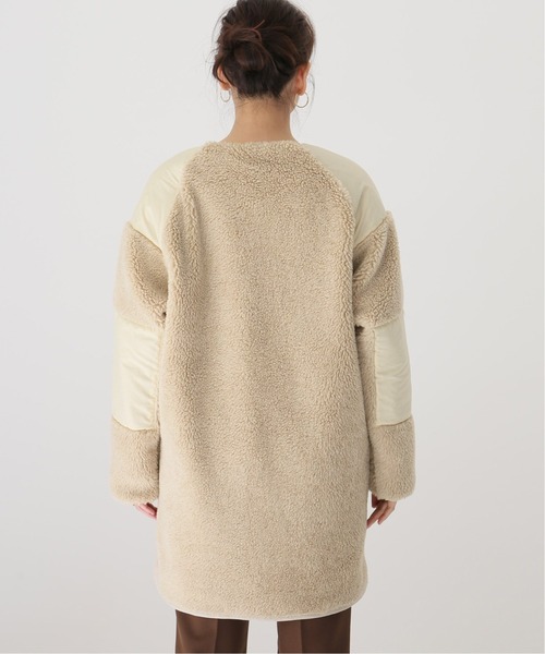 WOOLRICH（ウールリッチ）の「【WOOLRICH /ウールリッチ】テラパイルロングフリースジャケット（その他アウター・レディース・ブラック/アイボリー・FREE）」の15枚目の写真