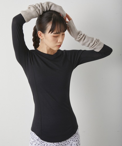 NERGY(ナージー)の「【サーモキャッチ】アームウォーマー(手袋・レディース・ブラック/ベージュ・FREE)」の4枚目の写真