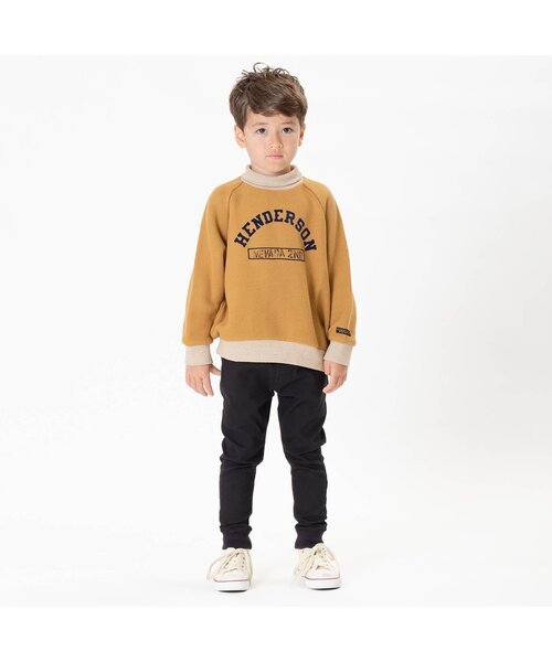 F.O.KIDS（エフオーキッズ）の「/ラグランハイネックトレーナー（スウェット・キッズ・キャメル/パープル/ベージュ・95/100/90/110/120/130/140/80）」の4枚目の写真