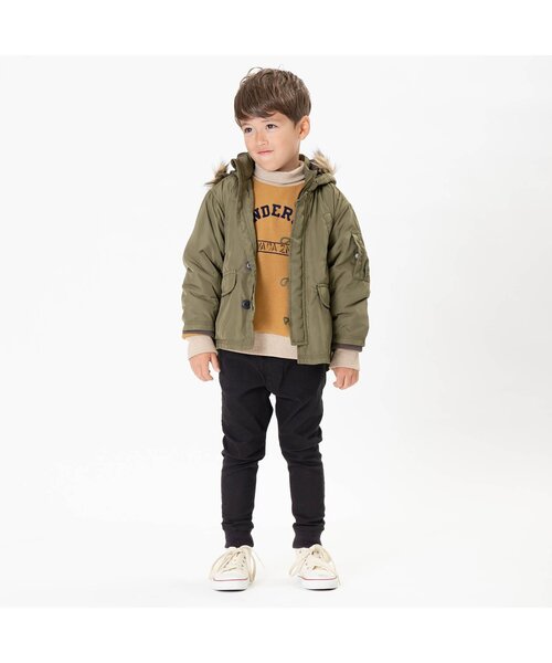 F.O.KIDS（エフオーキッズ）の「/ラグランハイネックトレーナー（スウェット・キッズ・キャメル/パープル/ベージュ・95/100/90/110/120/130/140/80）」の6枚目の写真