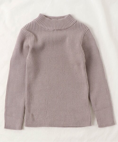 apres les cours(アプレレクール)の「リブニット_ウォッシャブル(ニット/セーター・キッズ・ベージュ/ラベンダー/その他2/アイボリー/イエロー/チャコール・130/80/140/100/110/90/120)」の4枚目の写真