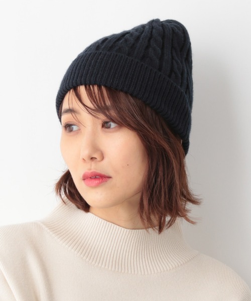 GLOBAL WORK（グローバルワーク）の「アラエルケーブルワッチ／ユニ/239060（ニットキャップ/ビーニー・メンズ・ネイビー/ブラック/ライトベージュ/グレー・FREE）」の7枚目の写真