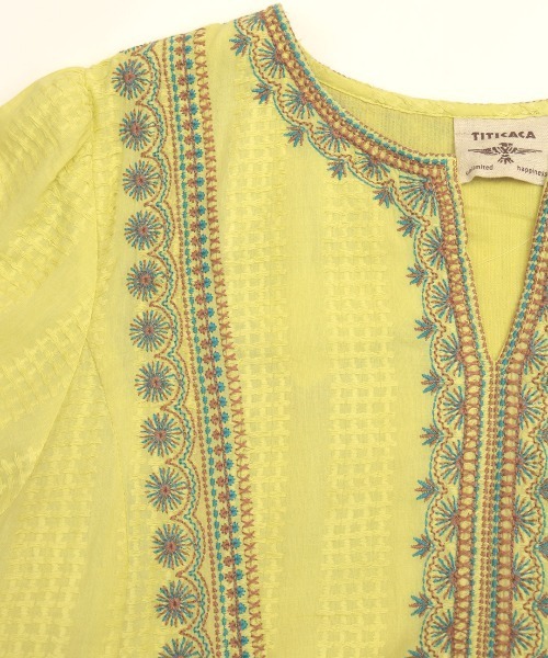 チチカカ（チチカカ）の「アガベステッチラインチュニック（チュニック・レディース・ピンク/イエロー/ブルー・FREE）」の17枚目の写真