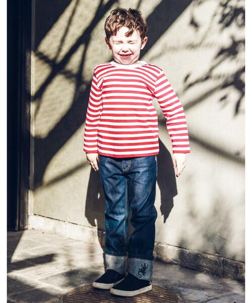 agnes b.（アニエスベー）の「TM32 E PANTALON キッズ デニムパンツ（デニムパンツ・キッズ・ブルー系その他・4YEAR/6YEAR/10YEAR/8YEAR）」の4枚目の写真