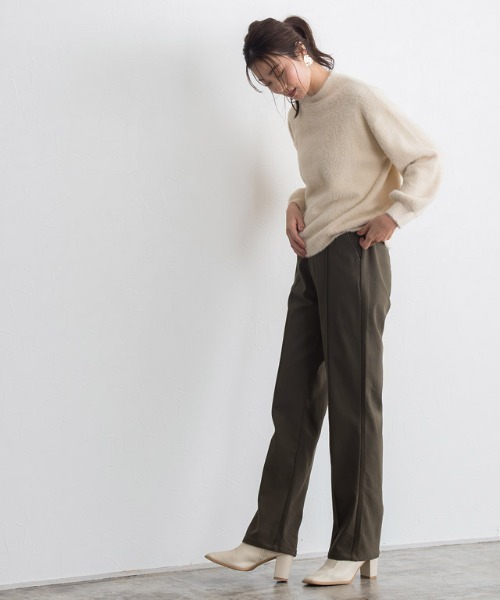 Pierrot(ピエロ)の「裏微起毛テーパードパンツ(その他パンツ・レディース・ラベンダー/モカ/ベージュ/ブラック・M/L/PM)」の21枚目の写真