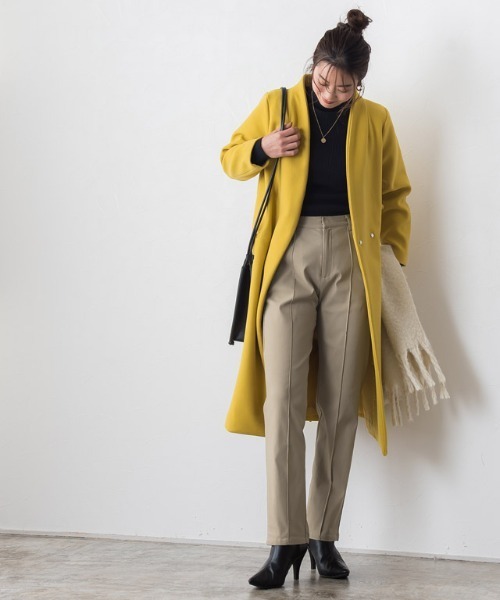 Pierrot(ピエロ)の「裏微起毛テーパードパンツ(その他パンツ・レディース・ラベンダー/モカ/ベージュ/ブラック・M/L/PM)」の6枚目の写真
