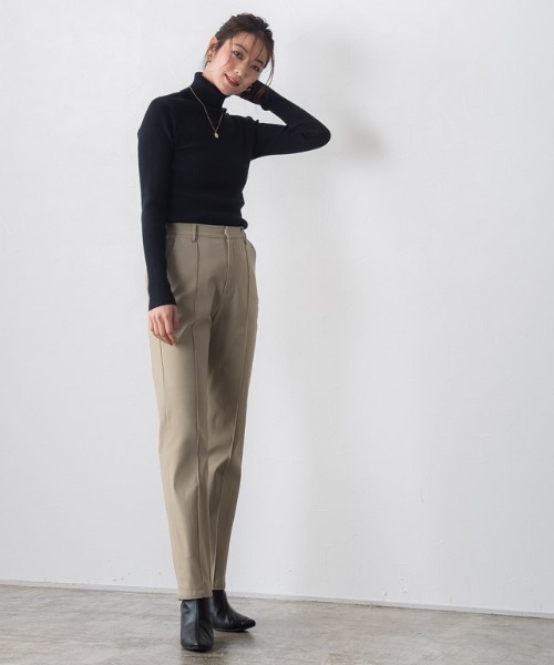 Pierrot(ピエロ)の「裏微起毛テーパードパンツ(その他パンツ・レディース・ラベンダー/モカ/ベージュ/ブラック・M/L/PM)」の10枚目の写真