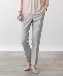 INDIVI | 【洗える/UVケア】ストレッチツィードパンツ(スーツパンツ)