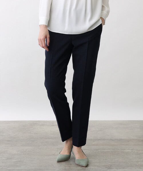 INDIVI（インディヴィ）の「◆【洗える/UVケア】ストレッチツィードパンツ（スーツパンツ・レディース・ネイビー/ネイビー系5/ブラック系3/ブラック系5・38/36/40/05/03）」の4枚目の写真