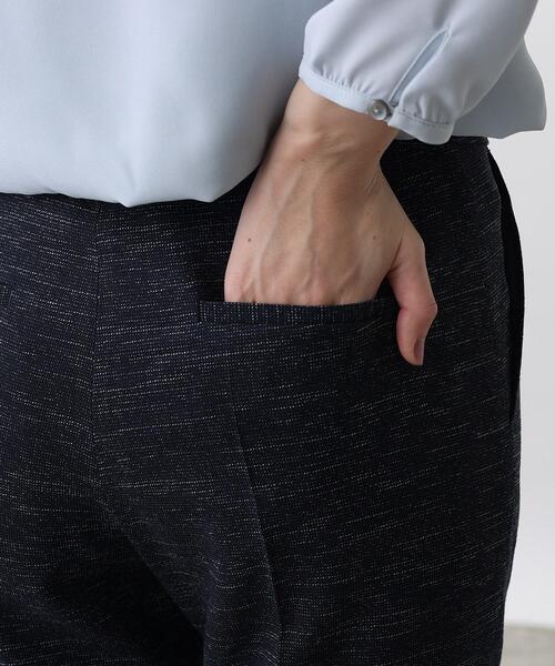 INDIVI（インディヴィ）の「◆【洗える/UVケア】ストレッチツィードパンツ（スーツパンツ・レディース・ネイビー/ネイビー系5/ブラック系3/ブラック系5・38/36/40/05/03）」の10枚目の写真
