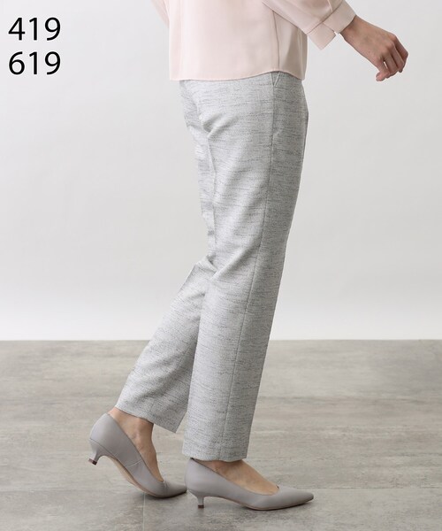 INDIVI（インディヴィ）の「◆【洗える/UVケア】ストレッチツィードパンツ（スーツパンツ・レディース・ネイビー/ネイビー系5/ブラック系3/ブラック系5・38/36/40/05/03）」の19枚目の写真