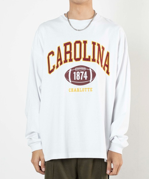 WEGO(ウィゴー)の「WEGO/【2点セット】アクセ付きカレッジロンT(Tシャツ/カットソー・メンズ・ホワイト/ダークグリーン/ブラック・LARGE/MEDIUM)」の13枚目の写真