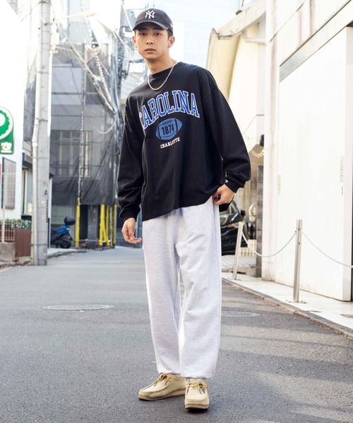 WEGO(ウィゴー)の「WEGO/【2点セット】アクセ付きカレッジロンT(Tシャツ/カットソー・メンズ・ホワイト/ダークグリーン/ブラック・LARGE/MEDIUM)」の17枚目の写真