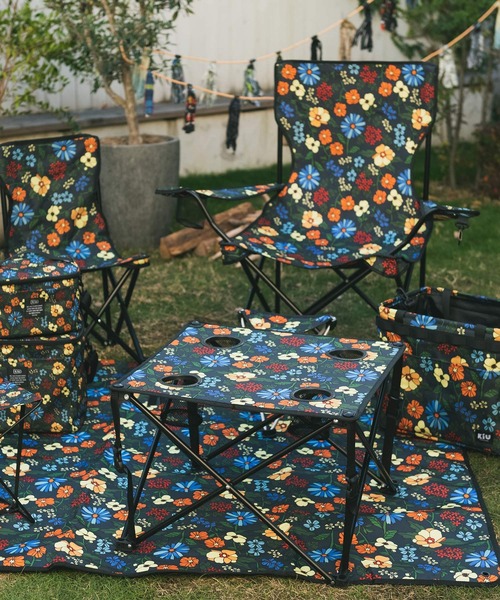 KiU（キウ）の「アウトドアフォールディングテーブル（アウトドアグッズ・メンズ・カモフラージュ/ホワイト×ブルー/ベージュ系その他/アニマル/カラフル/ブラック×ライム/ブラック/キャメル・FREE）」の8枚目の写真