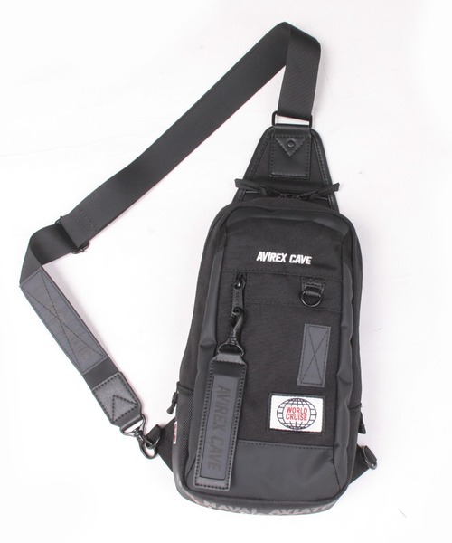 AVIREX（アヴィレックス）の「【直営店限定】ケーブ ワンショルダー / CAVE ONE SHOULDER / アヴィレックス / AVIREX（ショルダーバッグ・メンズ・ブラック・FREE）」の4枚目の写真
